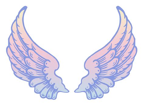 Free cliparts that you can download to you computer and use in your designs. Public Domain Pastel Angel Wings - Free Clip Art