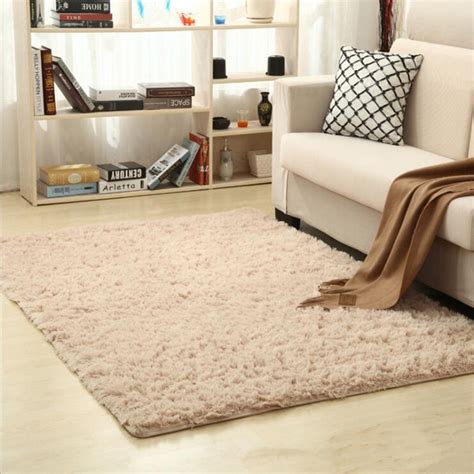 Get it as soon as thu, aug 19. Large Size Fluffy Rugs Anti Skiding Shaggy Faux Fur Area Rug Dining Room Carpet Floor Mats Camel ...