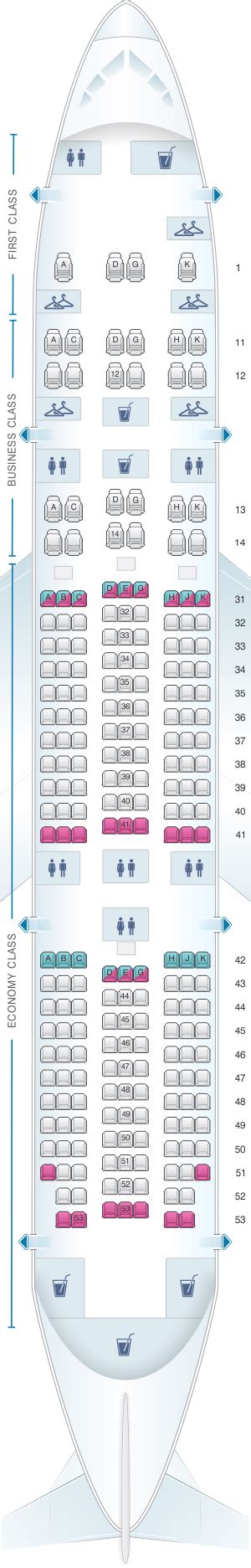 Seat Map China Southern Airlines Boeing B787