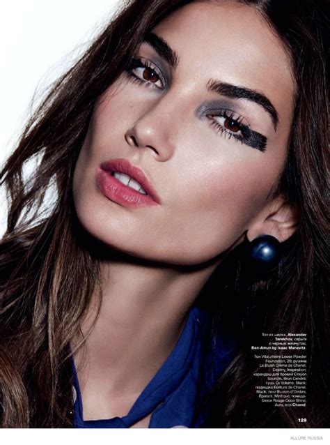 Lily Aldridge Wears Fall Makeup Looks For Cover Story Of Allure Russia