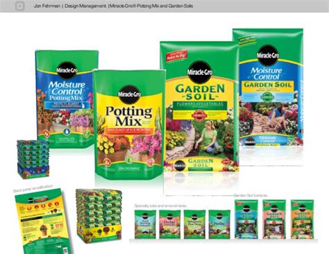 Generally speaking, all soilless potting mixes contain a 'base'. Miracle-Gro - Design Management by Jon Fehrman at Coroflot.com