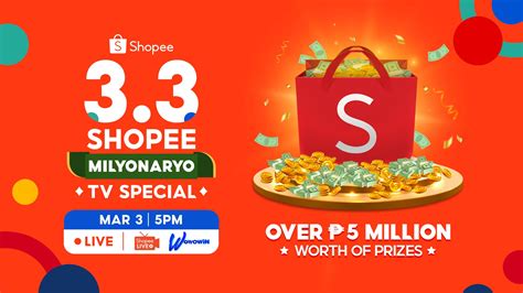 Watch the '3.3 Shopee Milyonaryo TV Special' for a Chance to Win Over ...