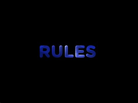 Rules  Aesthetic