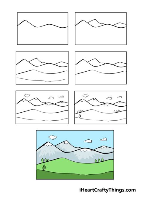 How To Draw Mountains A Step By Step Guide Ihsanpedia