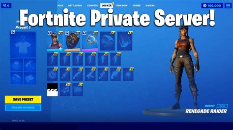 How To Get Every Skin For Free Fortnite Private Server Youtube