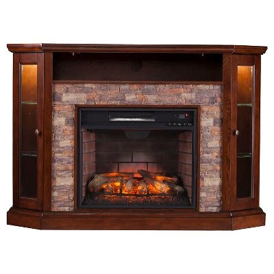 You should consider features while shopping for an electric fireplace, too. Southern Enterprises Reza Corner Convertible Infrared ...