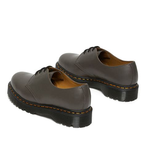 Dr Martens 1461 Bex Smooth Leather Oxford Shoes In Khaki Grey Dr