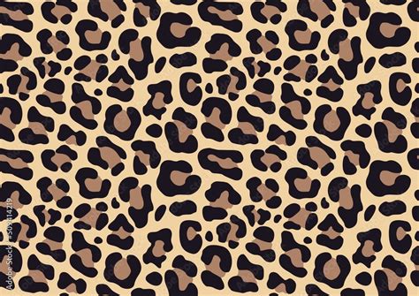 Leopard Print Seamless Pattern Animal Skin Patches Trendy Texture For