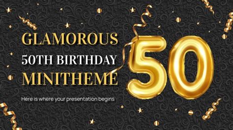 Birthday Powerpoint Template 50th Birthday Tuyệt đẹp Tải Miễn Phí