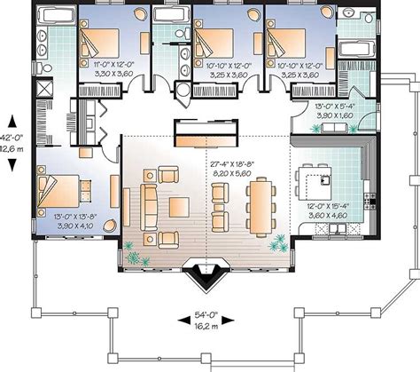 Four Bedroom Vacation Home Plan 21747dr Architectural Designs