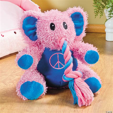 Everyone at the end drew a. Pink Plush Elephant Squeaker Dog Toy - Discontinued