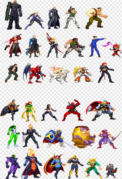 Capcom - Marvel Sprites, HD Png Download - 652x954 (#6340213) PNG Image ...