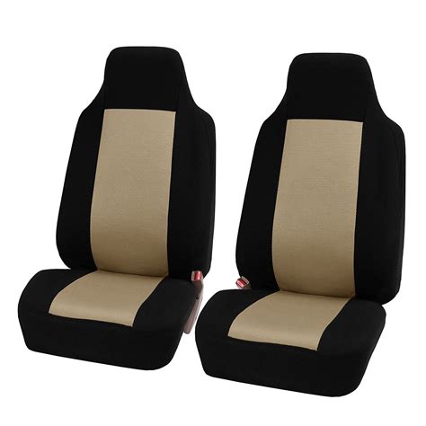 2pcs set universal car front seat cushion unique breathable cloth seat cover pad color beige