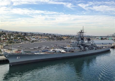 File Battleship USS Iowa At The Port Of Los Angeles Wikimedia Commons