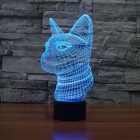Cat 3d Led Lamp