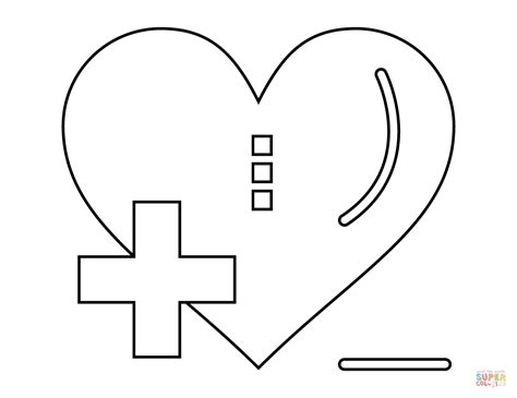 Dibujo De Muestra Del Hospital Del Corazón Del Día De San Valentín Para