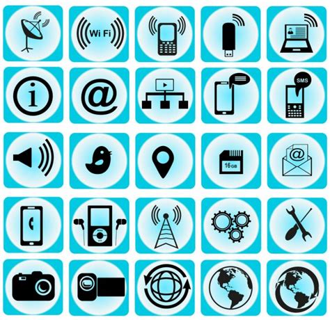 Mobile Interface Icons Stock Vector Image By ©frbird 15443727
