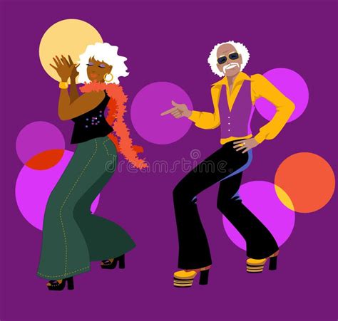 Disco Dancers Silhouette Stock Illustration Illustration Of Disco