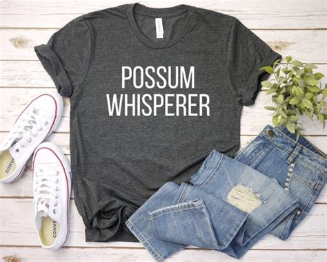Funny Possum Whisperer T Shirt I Love Possums Funny Opossum Etsy