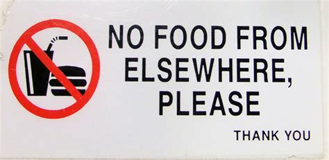 Lynch sign 14 in x 10 in please no food or drink allowed sign. | The best english essays