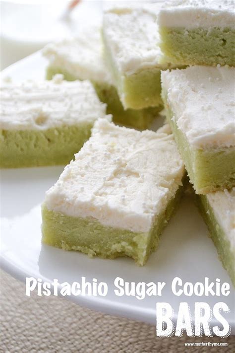Pistachio Sugar Cookie Bars Recipe Cookr