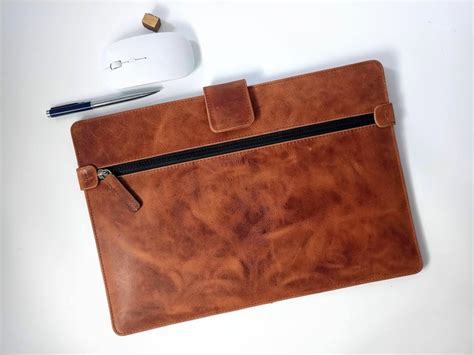 Dell Xps Leather Case Personalized Leather Laptop Sleeve 13in Etsy Uk