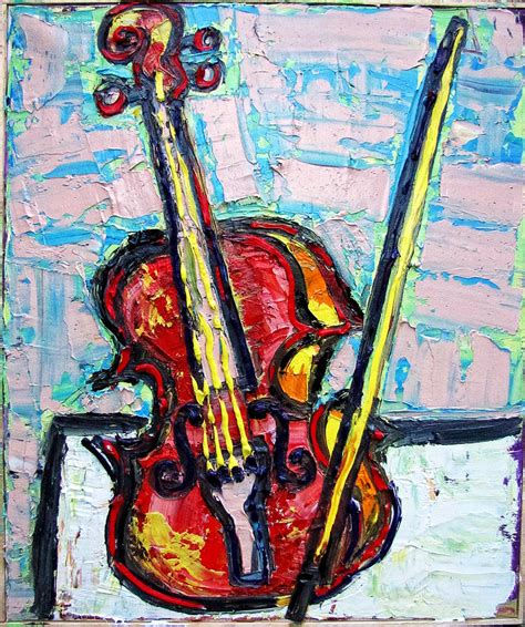 Violin Painting By Rodica Manolache Fine Art America