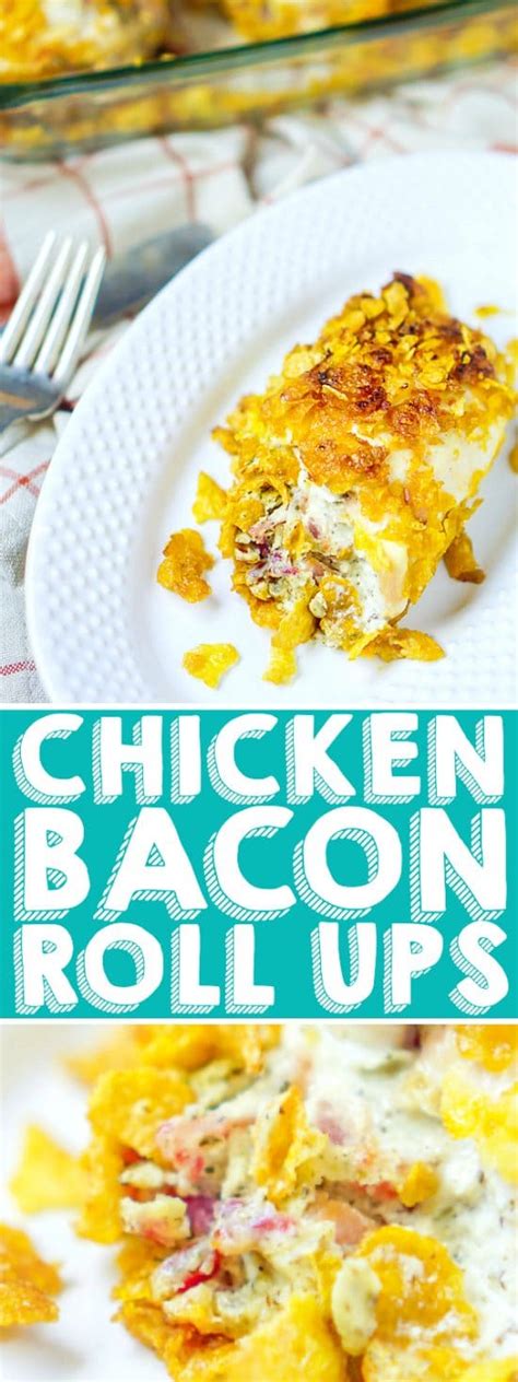 Delicious Chicken Bacon Roll Ups With Herbed Cream Cheese Filling The