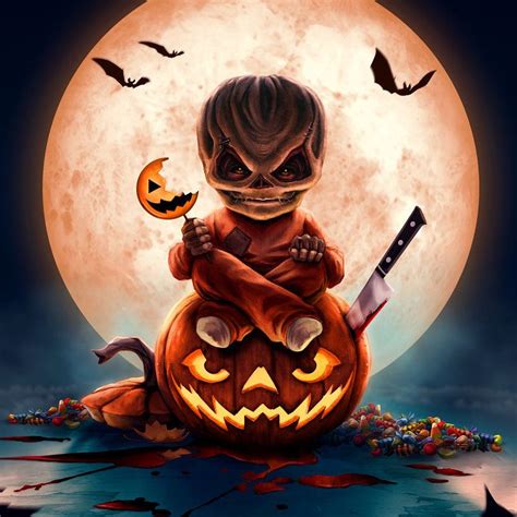 Fan Art Of The Movie Trick R Treat Halloween Artwork Scary Art