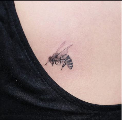 Bee Tattoo Minimalist Style Bee Tattoo Wrap Around Tattoo Jasmine