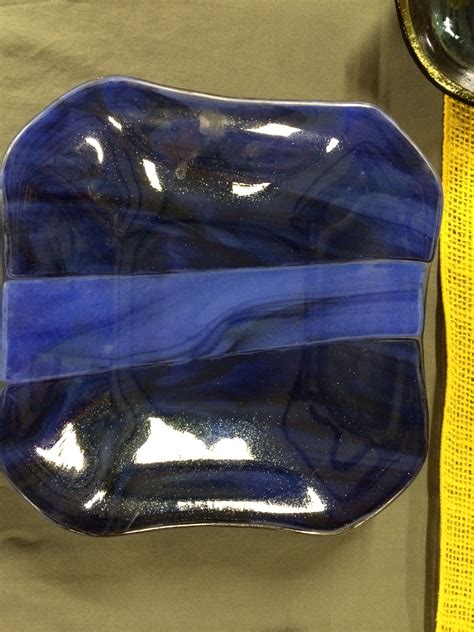 Fused And Slumped Glass Bowl Slumped Glass Glass Bowl Glass