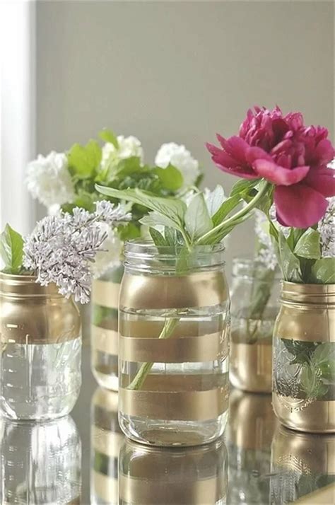 12 Beautiful Mason Jar Idea As A Flower Vase For Decorating Your Home