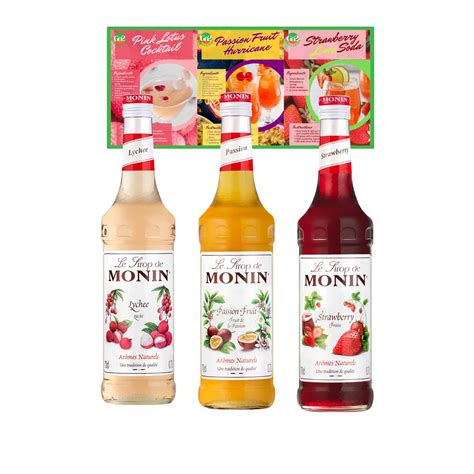 Buy Fruit Flavoured Cocktail Syrup Bundle Contains Monin Premium Lychee