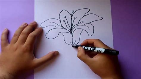 Como Dibujar Una Flor Paso A Paso How To Draw A Flower Dibujo