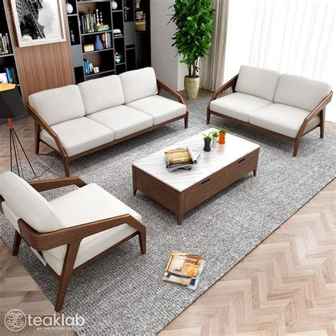 Buy European Minimal Design Wooden Sofa Online Teaklab