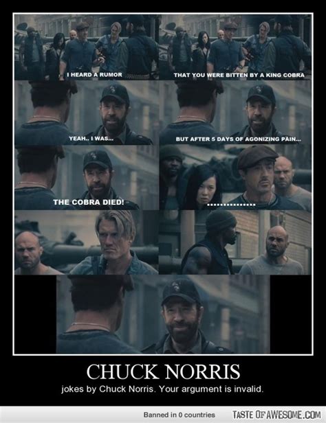 The second film in the series brings back the biggest names in the action genre as the. Chuck Norris Expendables 2 Quotes. QuotesGram