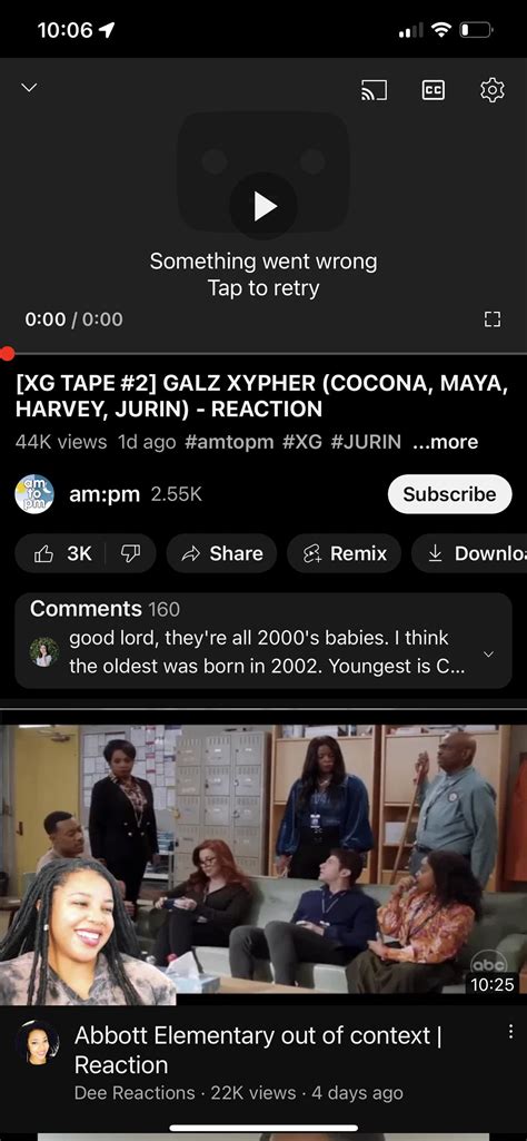 Youtube Mobile Keeps On Saying “something Went Wrong Tap To Retry” On All Videos Can Someone