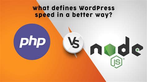 Comparison of PHP & node.js for Optimizing Website Speed - YouTube