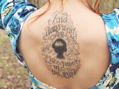 The design or image one chooses depends on one's personality and taste. 9 Best Literary Tattoos ... → Books