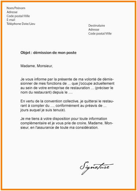 Lettre Demission Chauffeur Routier 64 Modele De Lettre De ...