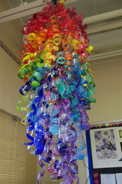 Tonawanda Students Inspired By Chihuly Recycled Art Plastic Bottle