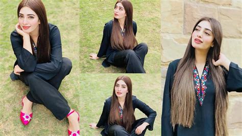 Beautiful Pictures Of Actress Nawal Saeed In Black Dress Looks So Young