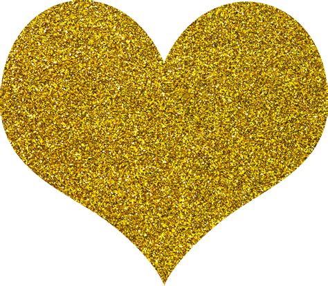Golden Heart PNG Transparent Images png image