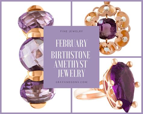 February Birthstone Amethyst Jewelry Gray And Sons