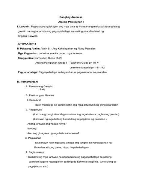 Semi Detailed Lesson Plan In Araling Panlipunan Pangkat Etniko Pdmrea