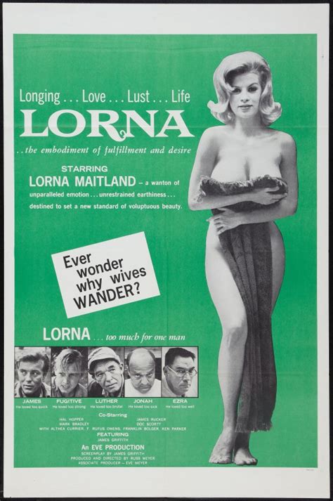 Lorna Original Poster Russ Meyer Sexploitation Lora Maitland