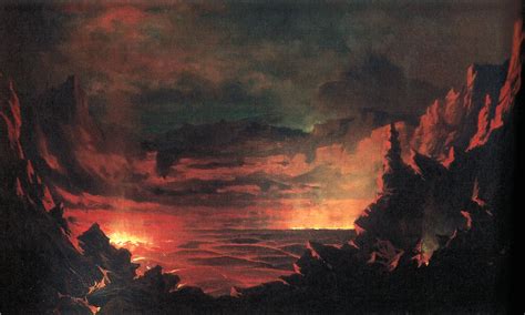 Filejules Tavernier Kilauea Caldera Oil On Canvas