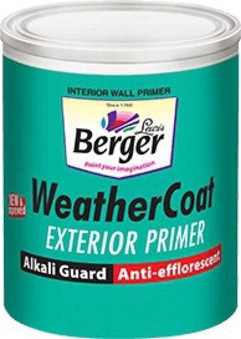 Berger Weathercoat Exterior 20l Acrylic Primer Price In India Buy