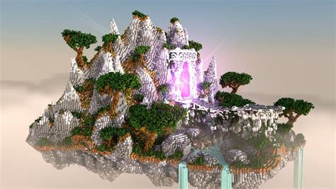 Cinematic Mystical Floating Island Hub 1080p 60fps Minecraft