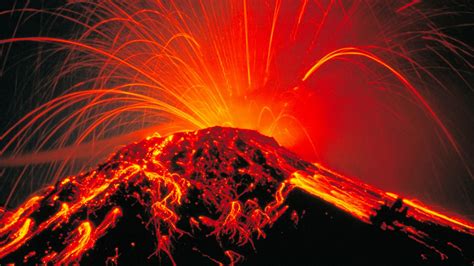 Download Wallpapers Download 2560x1440 Fire Volcanoes Lava Costa Rica